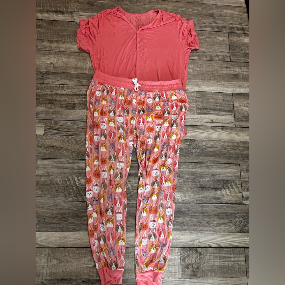 Little Sleepies Pink Animal Print Pajama Set
